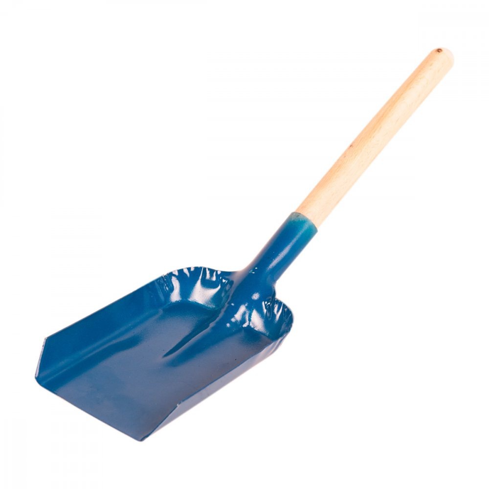 Lopatka - modrá s dřevěnou rukojetí